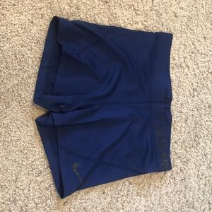 navy nike pro spandex!
